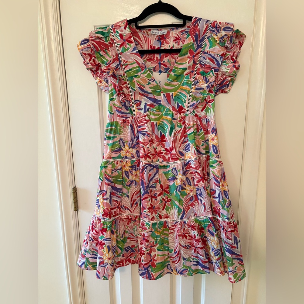 Anna Rae Belle Tiered mini dress S